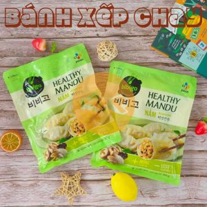 Bánh xếp (chay) Mandu nấm tử vị Bibigo gói 300g