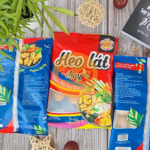 Heo lát chay Âu Lạc gói 100g - 1 Kg - Ảnh 3