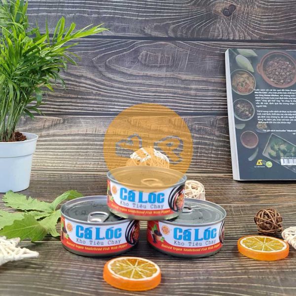 Cá lóc kho tiêu chay Âu Lạc lon 140g - Hình ảnh 2