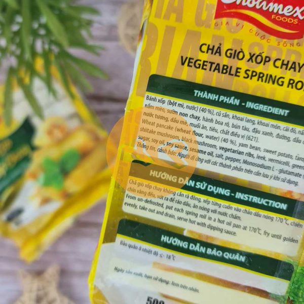 Chả giò xốp chay Cholimex gói 500g - Ảnh 4